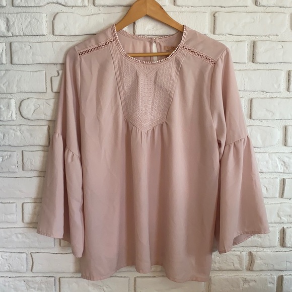 Gibson Latimer Tops - Gibson Latimer light pink blouse size large